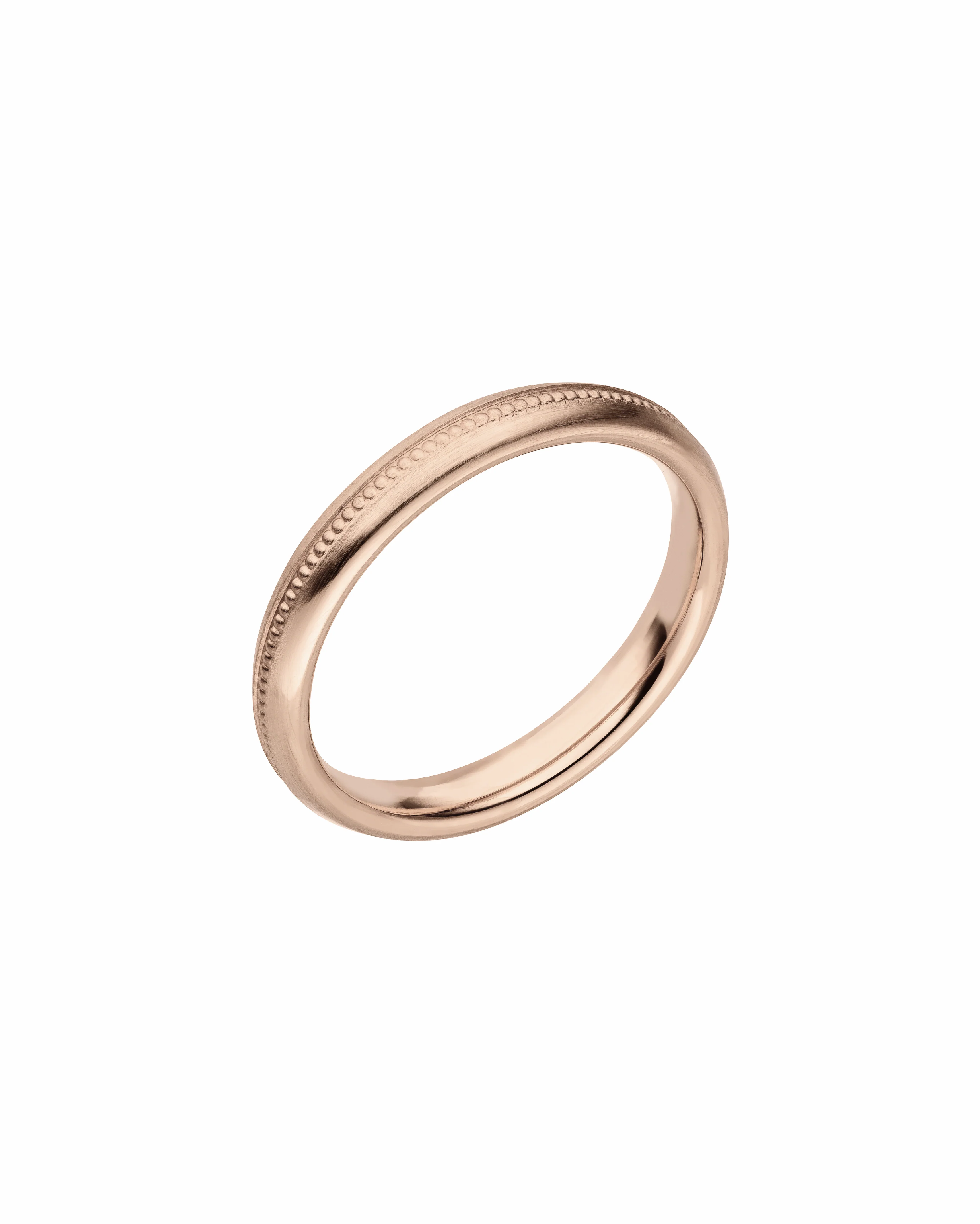 MILLGRAIN - Trauring Rosegold - Rosewood 750