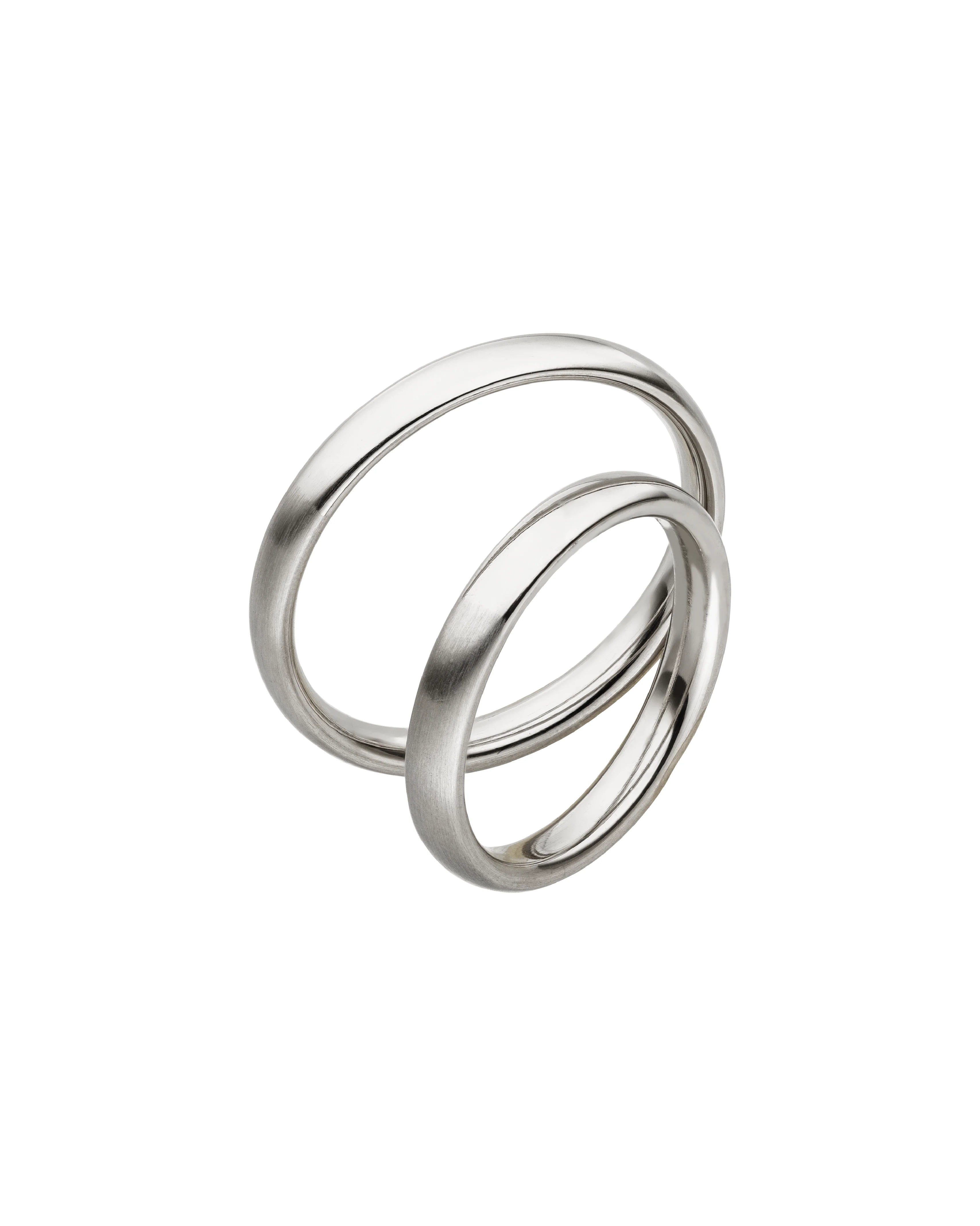 OVAL 3.0 - Eheringe Weißgold - Weißgold 585