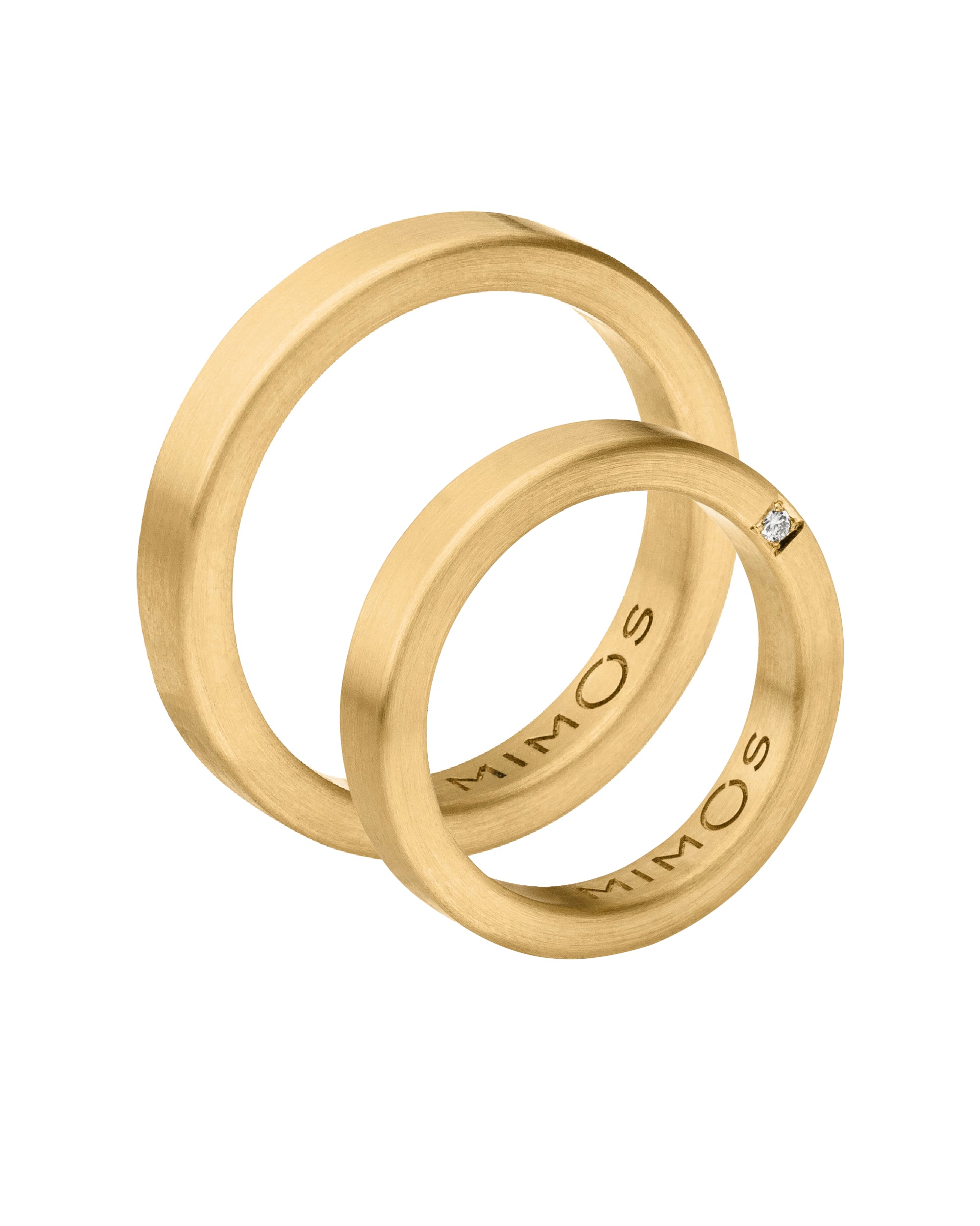 MIMOS Trauringpaar - Gelbgold 750