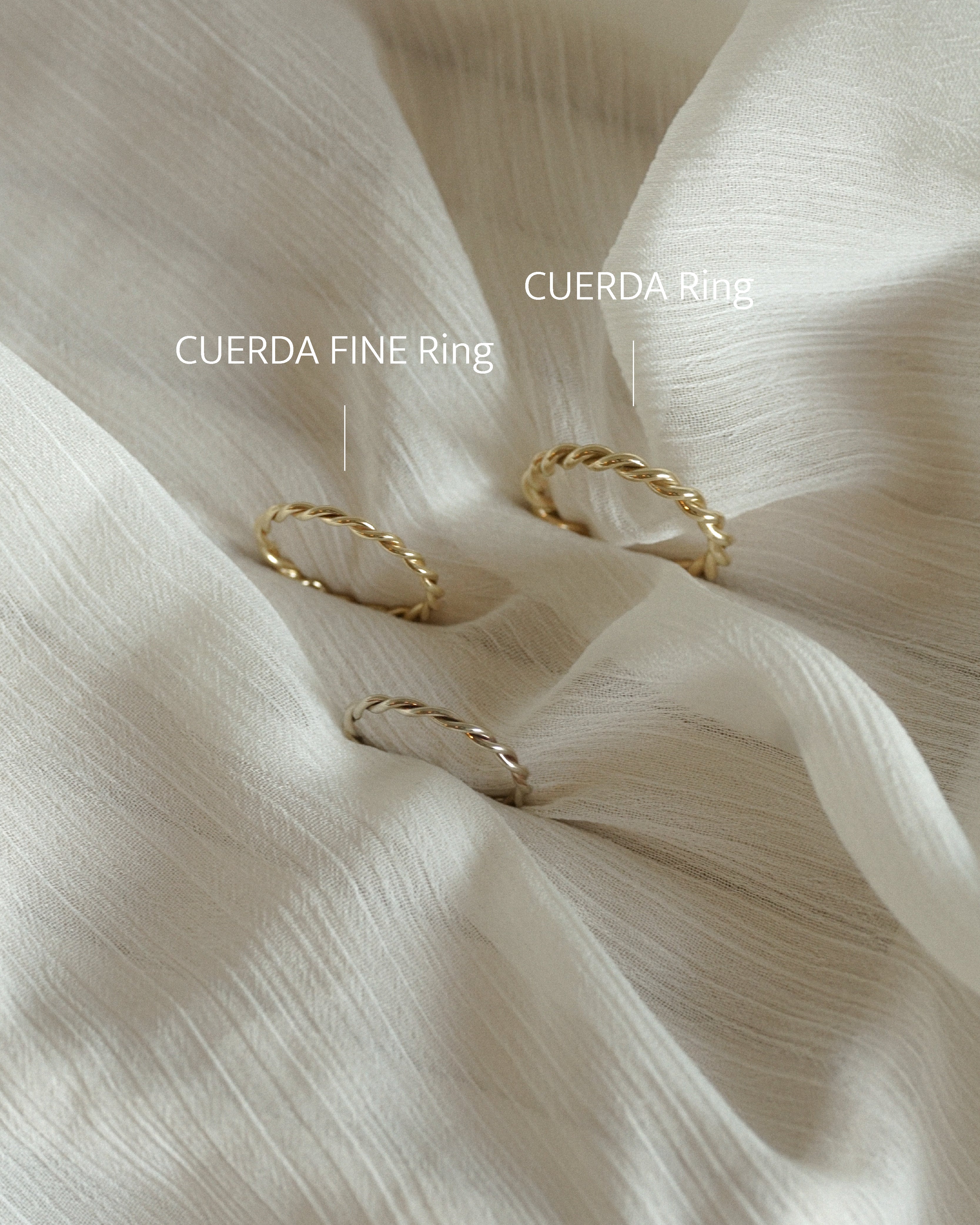 CUERDA - Ring Rosegold - Rosegold 585