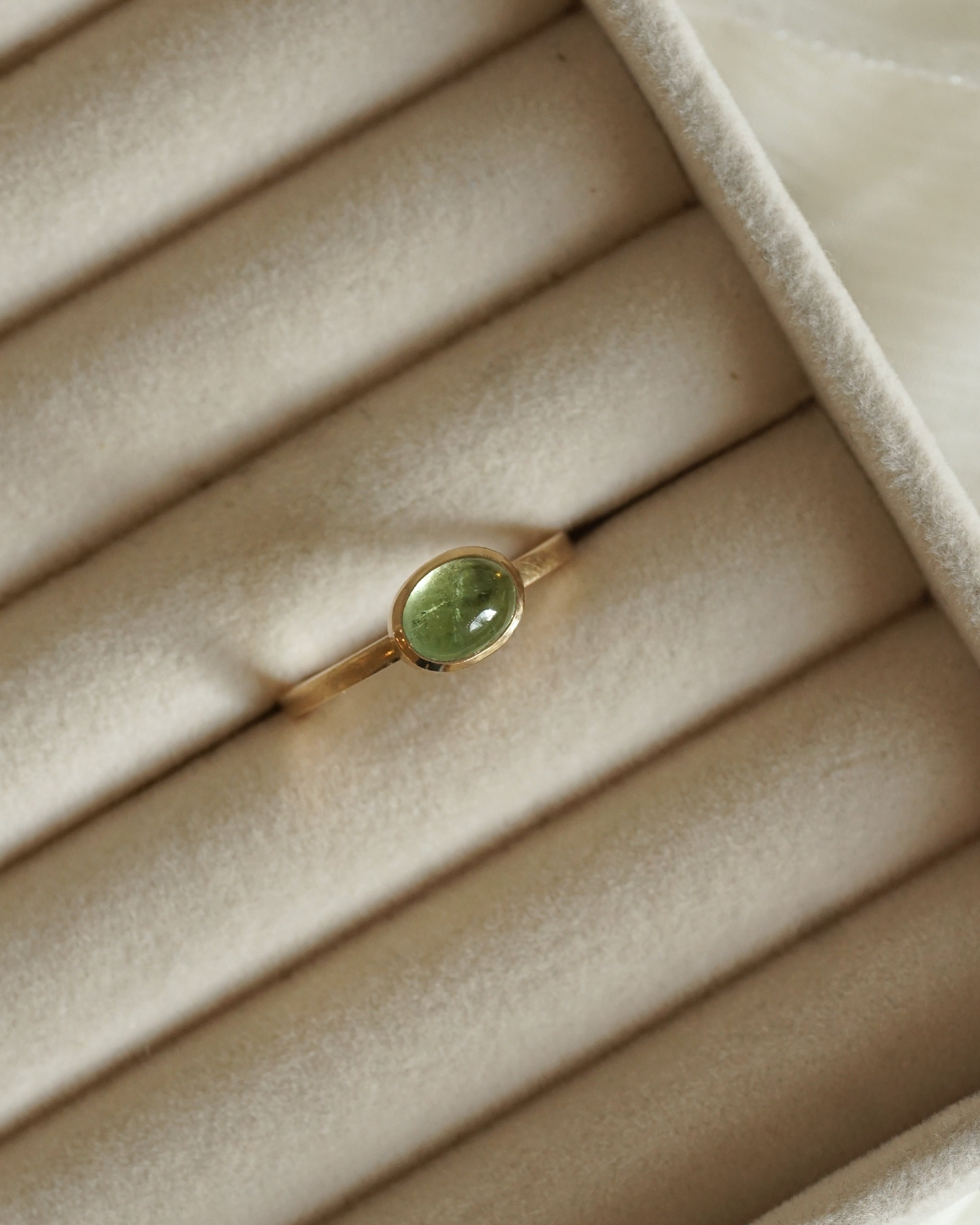 GUAPA - Gold Ring mit Stein - Gelbgold 585