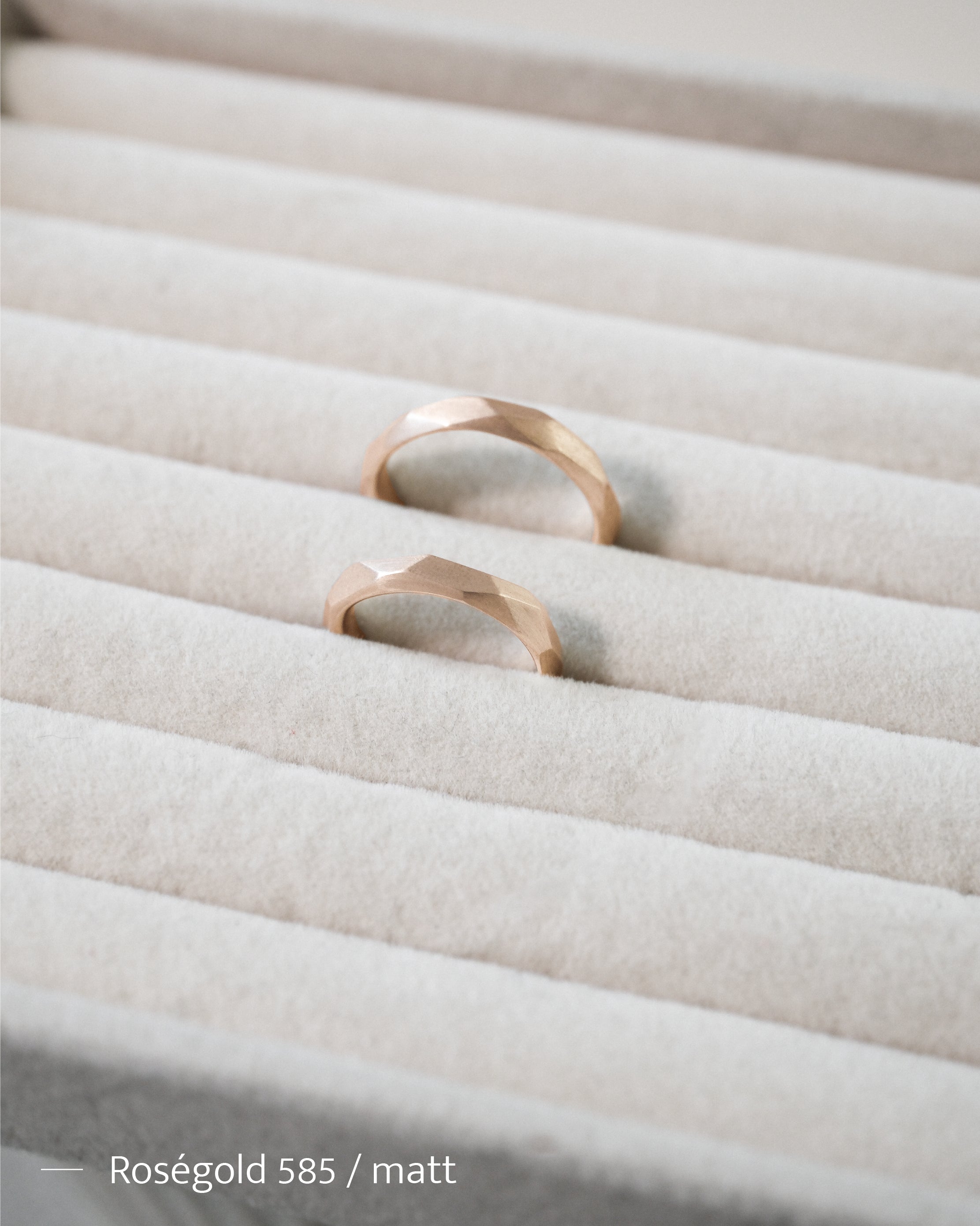 FACETAS - Eheringe Rosegold - Rosegold 585