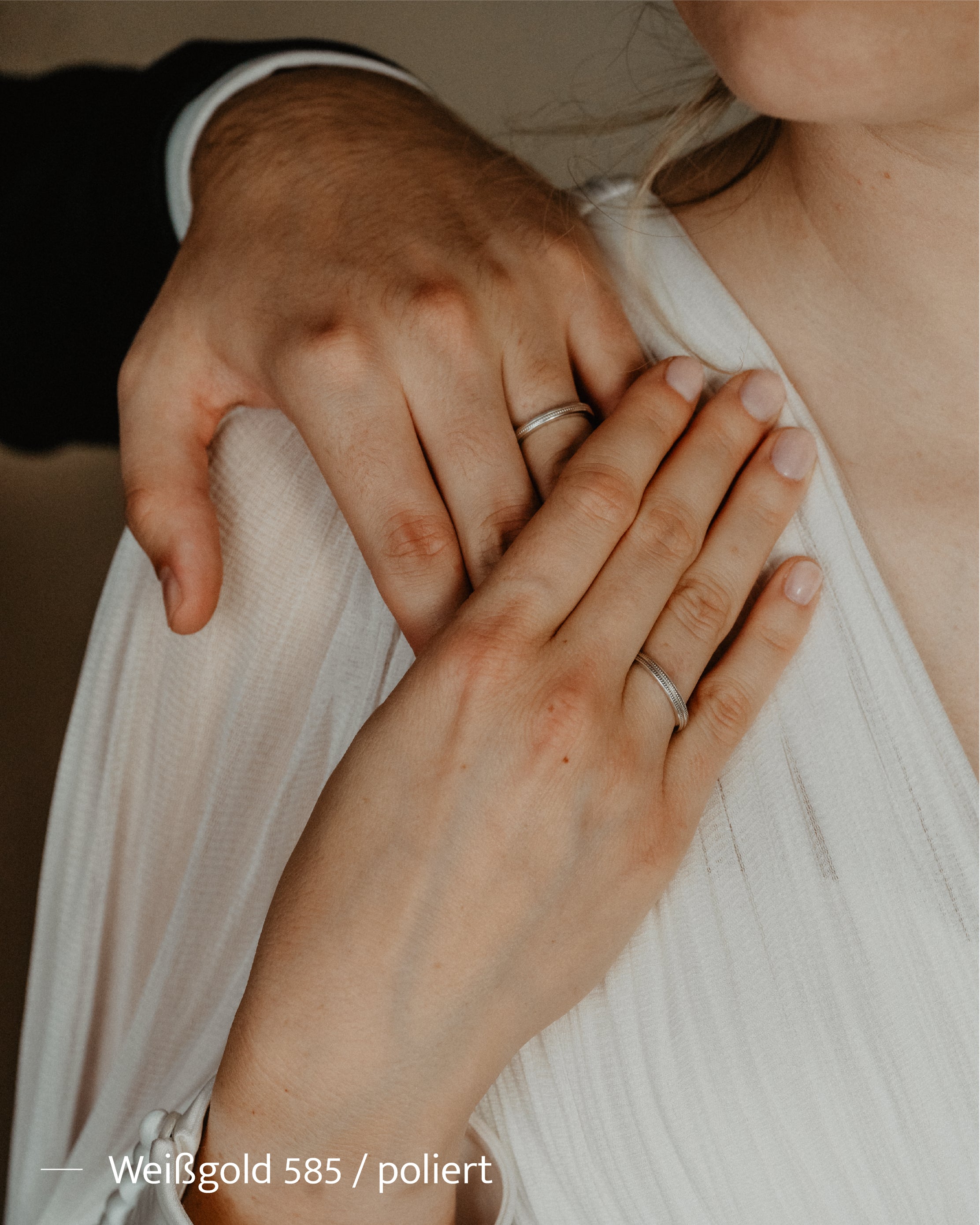 MILLGRAIN - Trauring Rosegold - Rosewood 750