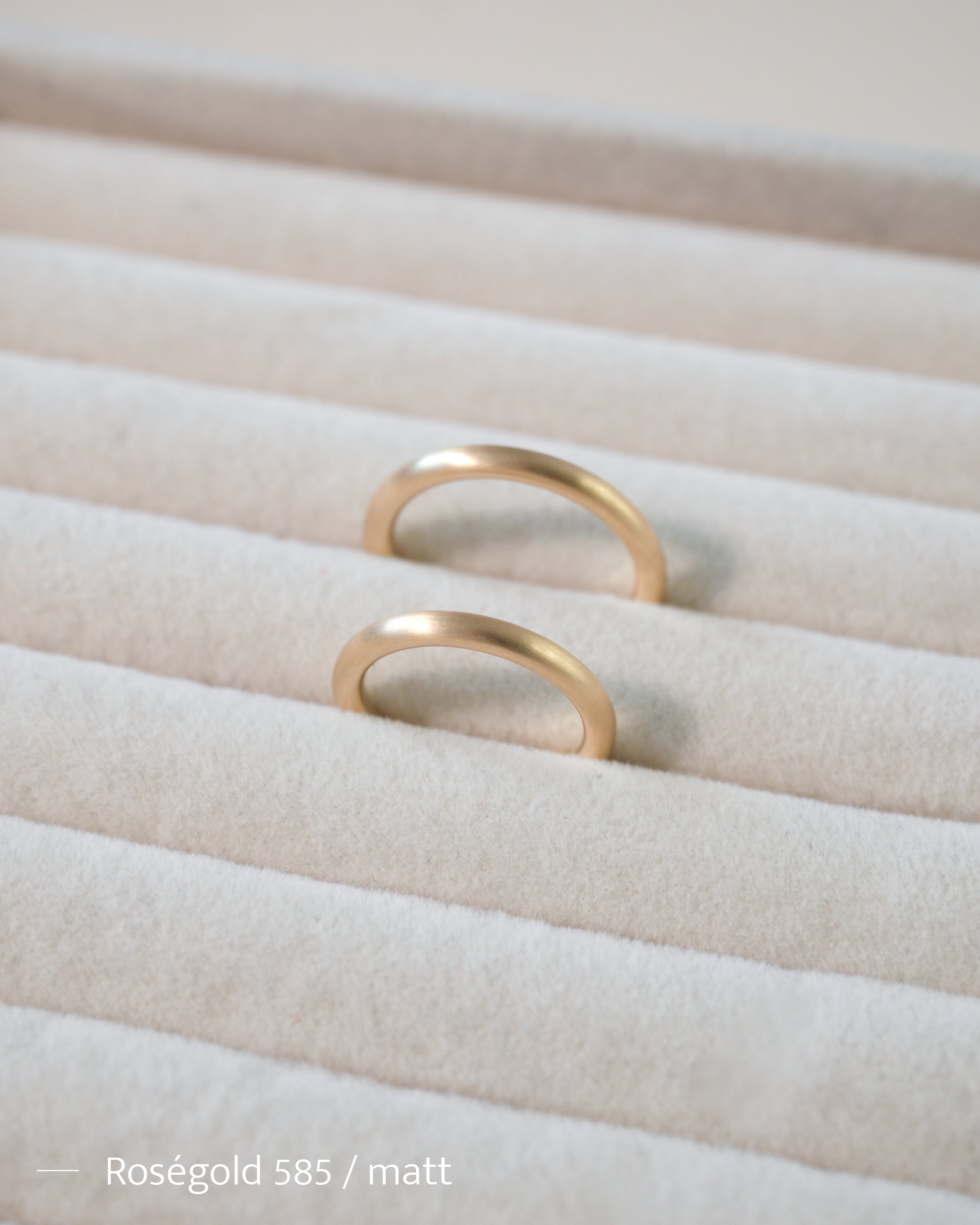 ROUND 2.5 Trauring Roségold 750