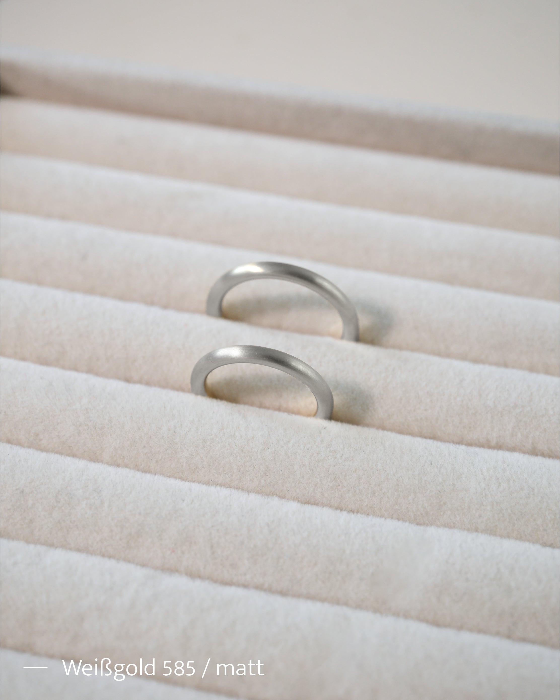 ROUND 2.5 - Eheringe Weißgold - Weißgold 585