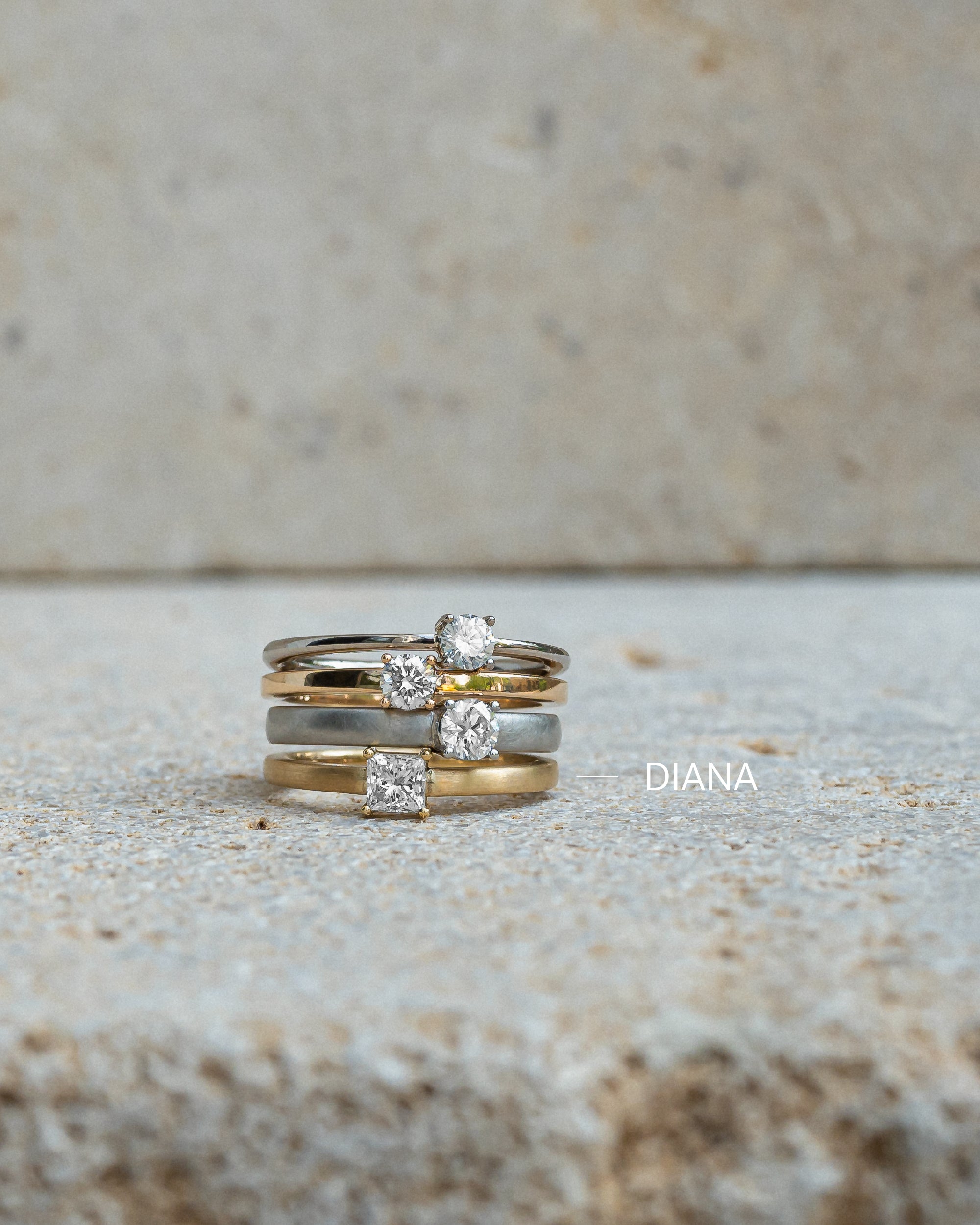 Diana - Verlobungsring Gold - Gelbgold 585