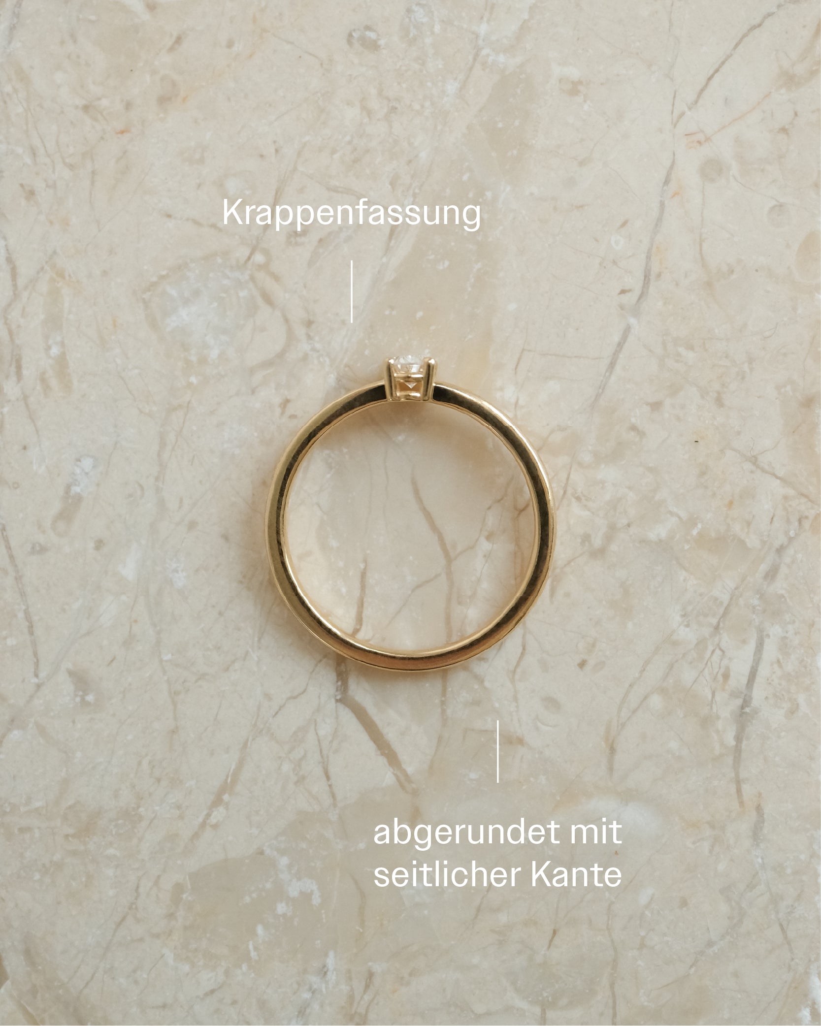 EVE - Verlobungsring Gold - Gelbgold 585