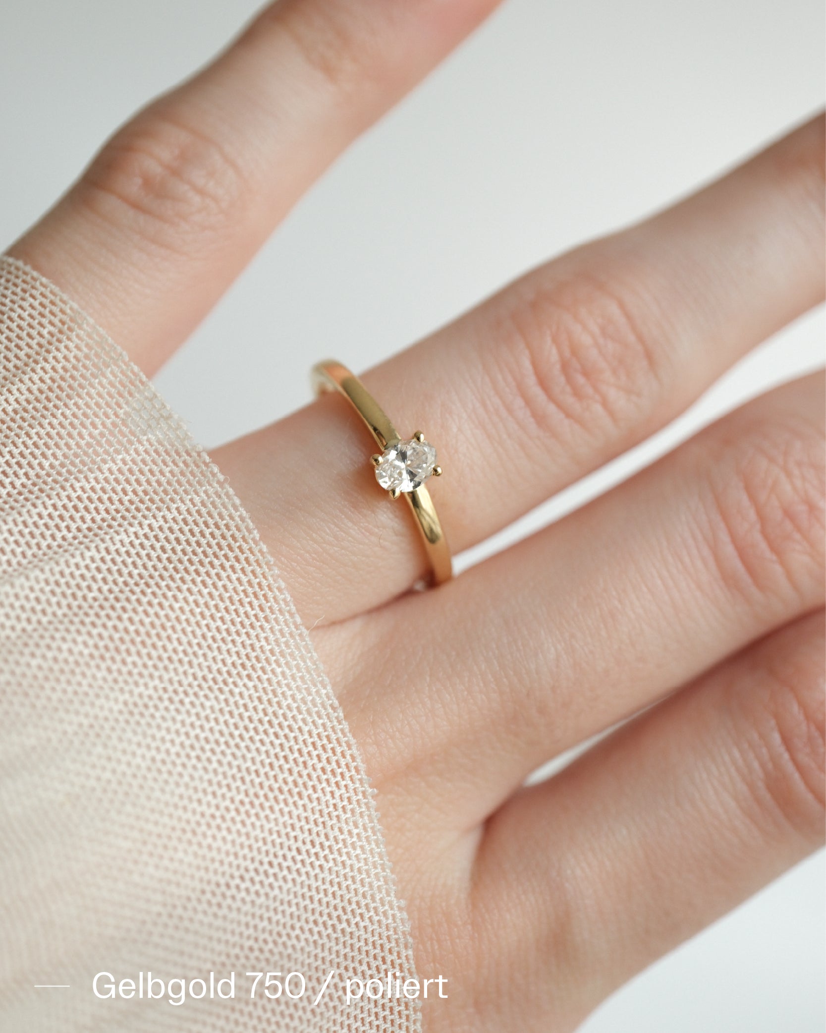 EVE - Verlobungsring Gold - Gelbgold 585