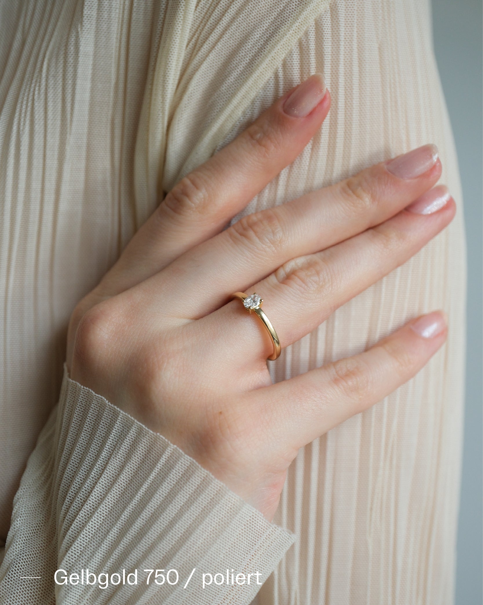 EVE - Verlobungsring Gold - Gelbgold 585