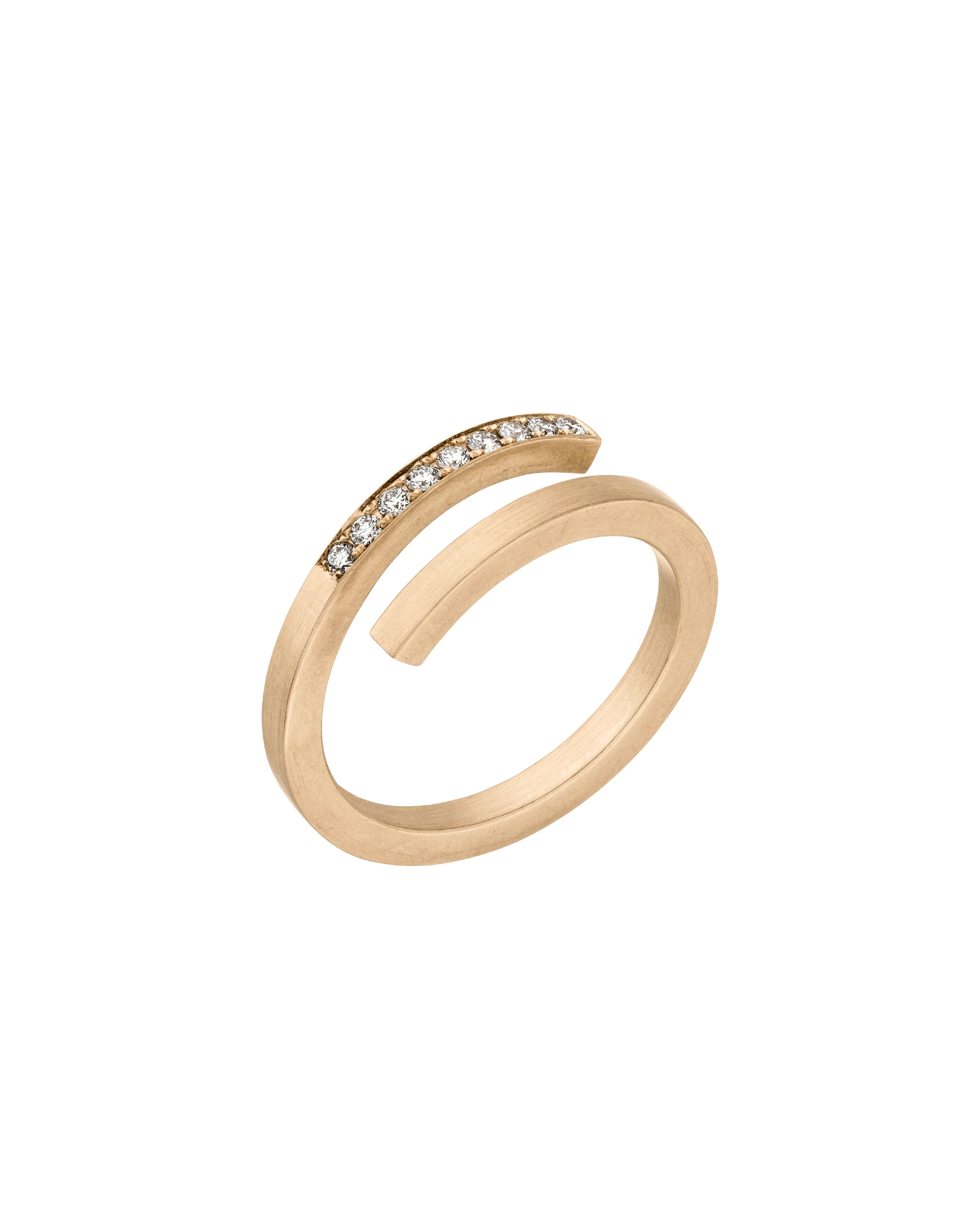 SQUARE - Ring Rosegold - Rosegold 585